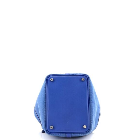 Hermes Cargo Picotin Lock Bag Canvas and Swift PM Blue - Picture 4 of 8